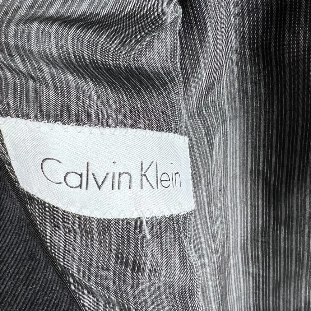 Calvin Klein Mens 46R Black Corduroy Blazer Sport Coat Double Vented Holiday